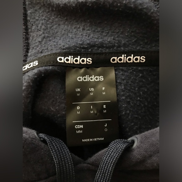 Adidas- Men's Navy Hoodie - Picture 6 of 8